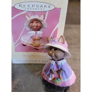 Hallmark Springtime Bonnet 1997 ornament Xmas Decor Easter